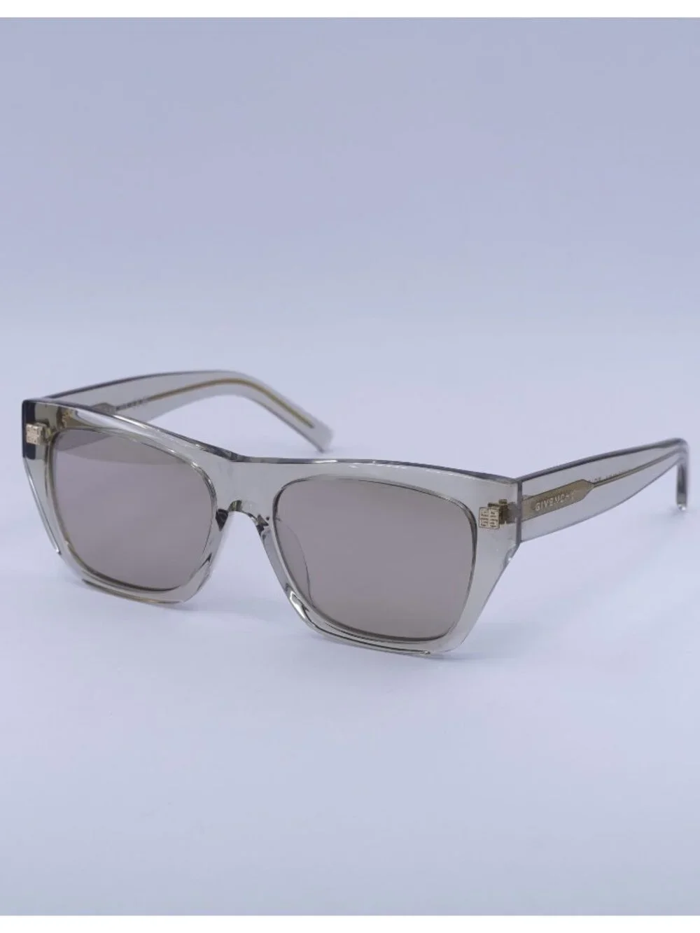 Givenchy GV40061U 45G Sunglasses Beige Square Frame, Brown Lenses